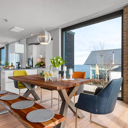 Heimathafen 1 Luxusferienwohnung In Erster Reihe Direkt Am Mit Sauna Und Kamin Olpenitz